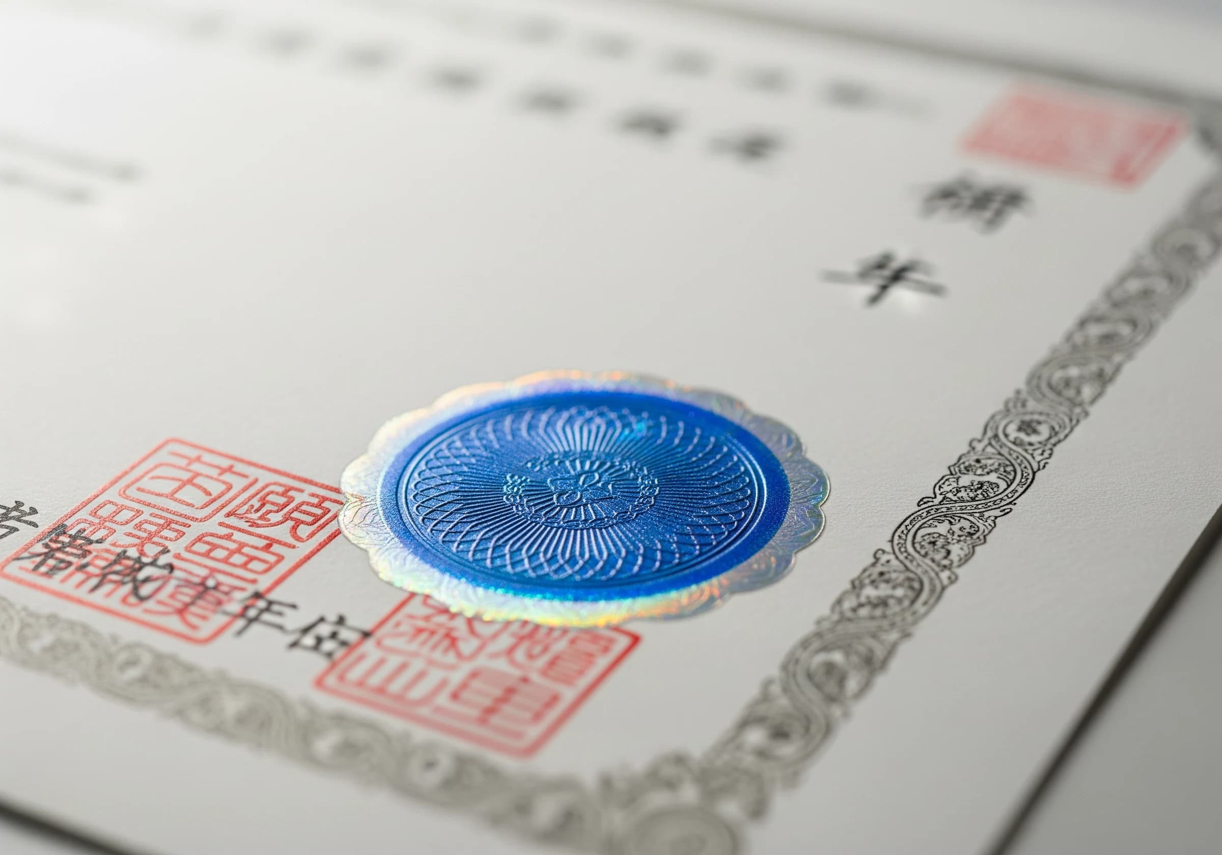 ホログラム認証付き鑑定書